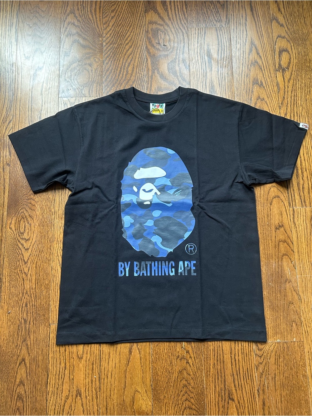 Bape Black blue camo t shirt